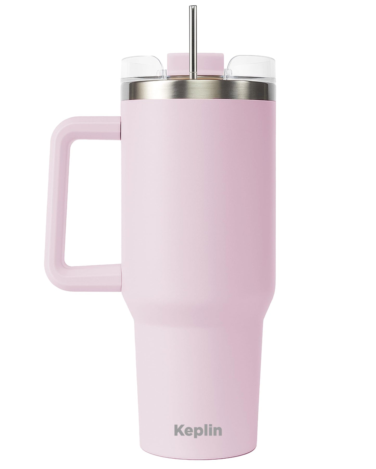 Keplin 40 oz / 1200 ml Insulated Travel Tumbler – Double Wall Stainless Steel Cup with Leak-Proof Lid, Thermal Flask Keeps Drinks Hot & Cold, Dishwasher Safe, Fits Car Cup Holders - Cream White